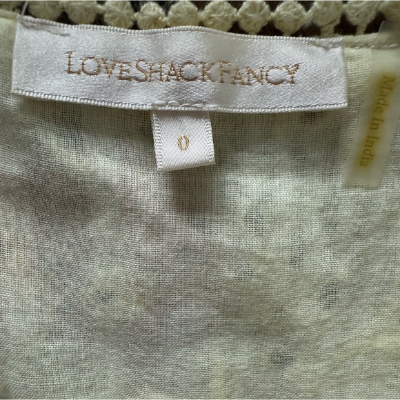 LOVESHACKFANCY Bea Cotton Eyelet Mini Dress - Picture 14 of 16